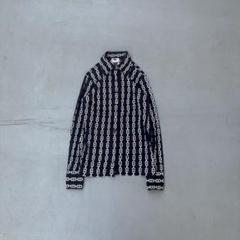 80s CELINE イタリア製　マカダム柄　長袖　シャツ　ドレスシャツ 80s CELINE イタリア製 マカダム柄 長袖 シャツ ドレスシャツ