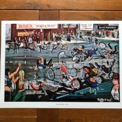 ポスター★David Mann エドロス 21“Blackboard Cafe”のサムネイル
