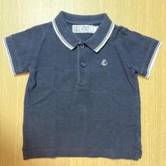 PETIT BATEAU ネイビー ポロシャツ 18m 80cm