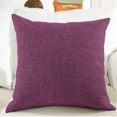 ポリジュートクッションカバー 45×45cm ワインカラー 2枚 枕カバー