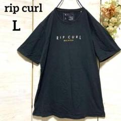 a466.リップカール/レディースTシャツ/L/虎サーフィンプリント/ブラック