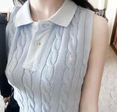 【人気完売品】POLO RALPH LAUREN：ノースリーブニットセーター