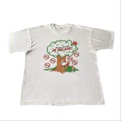 90s USA製 ポップアート プリントTシャツ 「今日はリラックスするぞ」