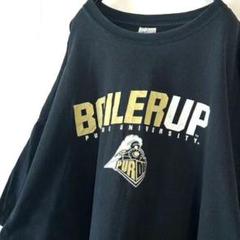 ギルダン ボイラーアップ PURDUE Tシャツ 2XL ブラック 古着