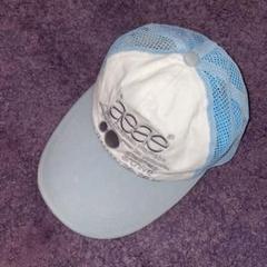 【新品】aeaeキャップ　ホワイト×ブルー AEAE] WEB LOGO TWO TONE BALL CAP - [WHITE/BLUE] 正規品 韓国