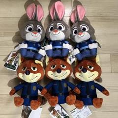 ズートピア Mぬいぐるみ ジュディ&ニック　警察コスチューム