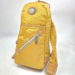 美品 Orobianco ボディバッグ ナイロン レザー クロスボディ