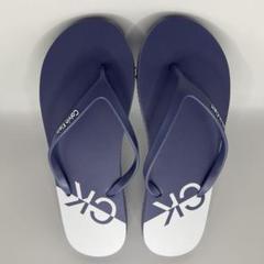 ラスト1点☆新品☆Calvin Klein ビーチサンダル ネイビー/ホワイト
