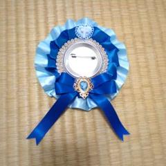 在庫処分 ロゼット 白 水色 青 レース クロス りぼん メイド ティアドロップ