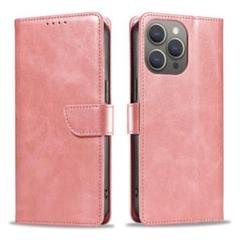 iphone12/12proケース　手帳型　スタンド機能スマホケース ピンク