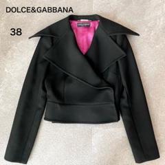 ○アイテム ドルチェアンドガッバーナ　ショート丈ジャケット　黒　レディース　38 2025年最新】D&G ／ Dolce＆Gabbana 着丈：ショート その他の