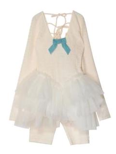 【美品】LITTLE BALLERINA ドレス バレエ　ホワイト Ballerina T-dress white #ballerina @amicakids_official