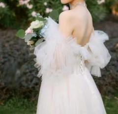 再入荷！アームチュール つけ袖 パフスリーブ 結婚式 ウェディング ２次会
