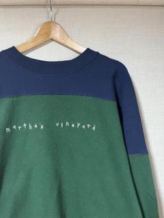古着 デザインスウェット madeinusa 2トーン ユニセックス