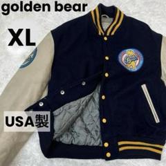 SHIPS×Golden Bearコラボ スタジャン Mサイズ レザー 切り替え