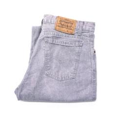 80s リーバイス 550 USA製 グレー デニム パンツ 古着 ジーンズ 灰のサムネイル