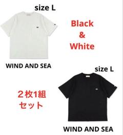 【2枚1組セット】WIND AND SEA ウィンダンシー ポケット半袖Tシャツ
