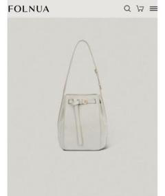 【極美品】FOLNUA バッグ ホワイト/ブラック BAG - BAG - FOLNUA