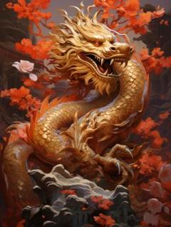 ＃一筆龍 ＃風水絵画 華龍 ＃開運絵画