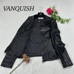 【極美品】ヴァンキッシュ　レザージャケット　サイズ46 牛革　レザーシャツ VANQUISH 革ジャン ライダース / ヴァンキッシュ カウレザー