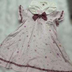メゾピアノセーラームーンコラボ半袖ワンピース女の子110cm 30周年を記念したワンピースやレギンス！mezzo piano(メゾ