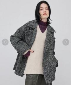 【PUBLIC TOKYO】ヘリンボーンショートコート【美品】