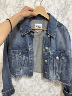ZARA ダークデニム フリンジジャケット XS 新品