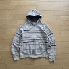 ✨希少✨ 00s ジップパーカー ボーダー y2k ストリート cityboy