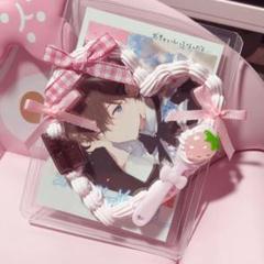 ホイップデコ トレカケース ピンク 量産型 いちご チョコ