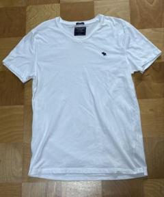 ◆アバクロ　ワンポイントVネックTシャツ　白　日本M相当②