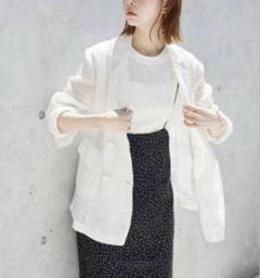 SLOBE IENA ラミージョーゼットジャケット 2024SS リネン100