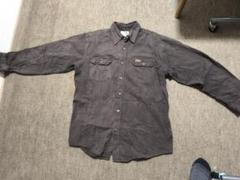 Carhartt 長袖ダックワークシャツ ブラウン