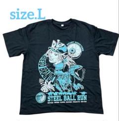 【XL】ジャイロ　ツェペリ　Tシャツ　ジョジョ　スティールボールラン　黒ティー XL】ジャイロ ツェペリ Tシャツ ジョジョ スティールボールラン