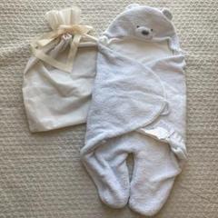 【新品未使用】　ジェラートピケ　ベビー　おくるみ　くま　タオルブランケット