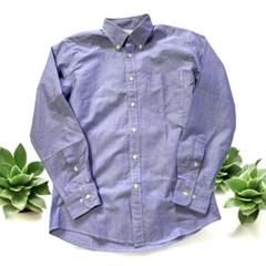 【美品】UNIQLO OXFOD SHIRT 紫 ボタンダウンシャツ 長袖 S