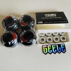 スケートボード　52mm 100Aハードウィール+ABEC11ベアリングセットのサムネイル