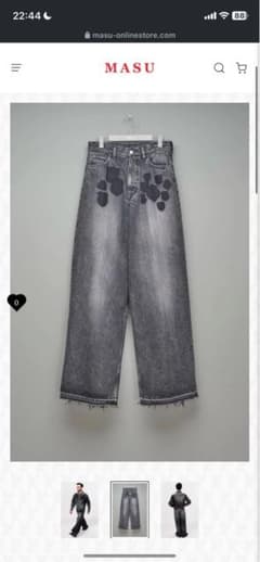 MASU2024SSMASUBOYSBAGGY JEANS 48 タグ付き MASU2024SSMASUBOYSBAGGY JEANS 48 タグ付き