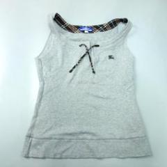 【美品】BURBERRY ブルーレーベル ノースリーブ　リボン　タンクトップ BURBERRY BLUE LABEL - バーバリーブルーレーベル☆タンクトップ