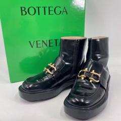 【完売】Bottega Veneta サイドジップブーツ　ゴールド　エナメル厚底