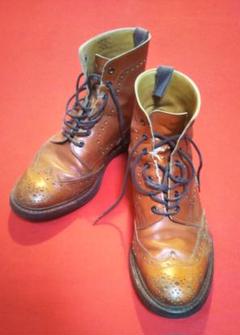 【60％OFF】 uk製 最終値下げ‼ tricker's 135 希少 ウイングチップブーツ 靴