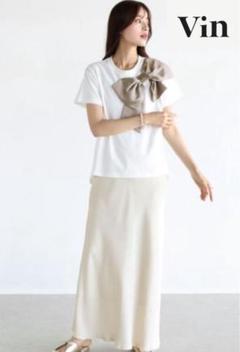 ヴァン Vin ビッグリボンTシャツ