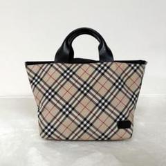 ⭐未使用級⭐BURBERRY BLUE LABEL　ノバチェック　ハンドバッグ BURBERRY Blue Label Nova Check Hand Bag Canvas Brown Auth