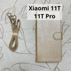 Xiaomi 11T 11T Pro スマホカバー 手帳型 ゴールド