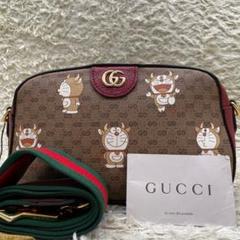 ◆ノラ様◆ GUCCI どらえもんコラボ マーモント GG柄 シェリーライン ◇ノラ様◇ GUCCI どらえもんコラボ マーモント GG柄 シェリー