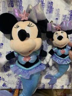上海ディズニー ミニーマウス マーメイド人形姫ぬいぐるみとキー