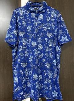 美品ラルフローレンRLX ポロシャツ総柄 国内正規 新タグ速乾ストレッチ素材 M RALPH LAUREN｜(RLX)9インチ テーラード フィット ストレッチ