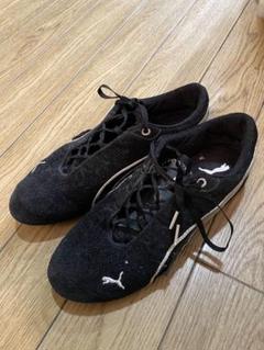 PUMA スピードキャットブラック スニーカー レースアップ