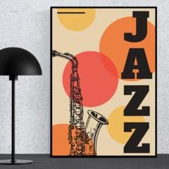03.ジャズ　JAZZ　音楽　ミッドセンチュリー　モダン　アートポスター