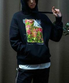 hooded sweatshirt   ネイビー meagratiaのサムネイル