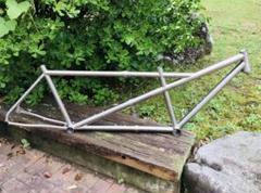 人気メーカー・ブランド 激レア・MORATI・チタニウム・元祖タンデム自転車 分割フレーム パーツ